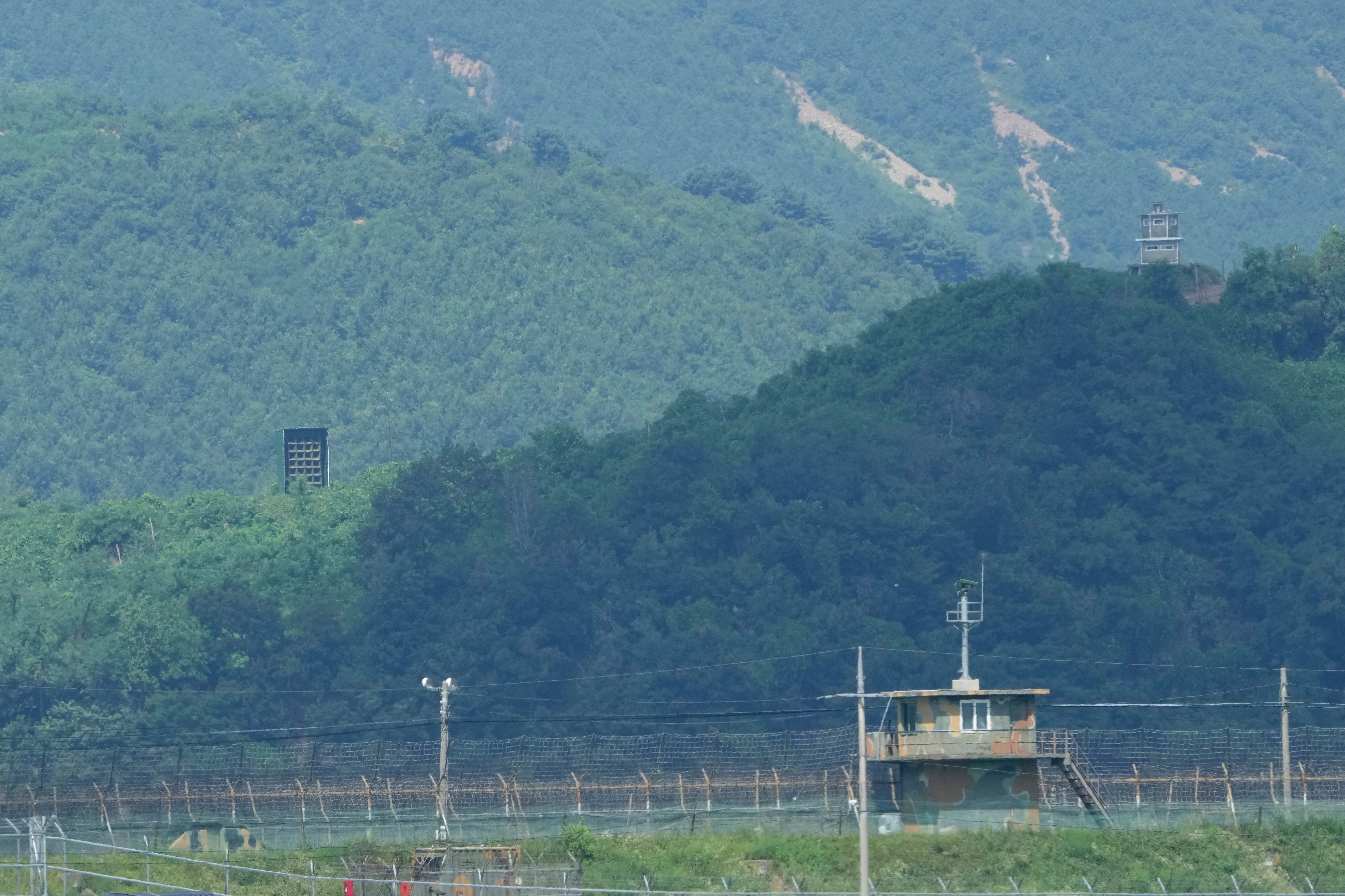 Pohľad z Južnej Kórey na Severnú Kóreu